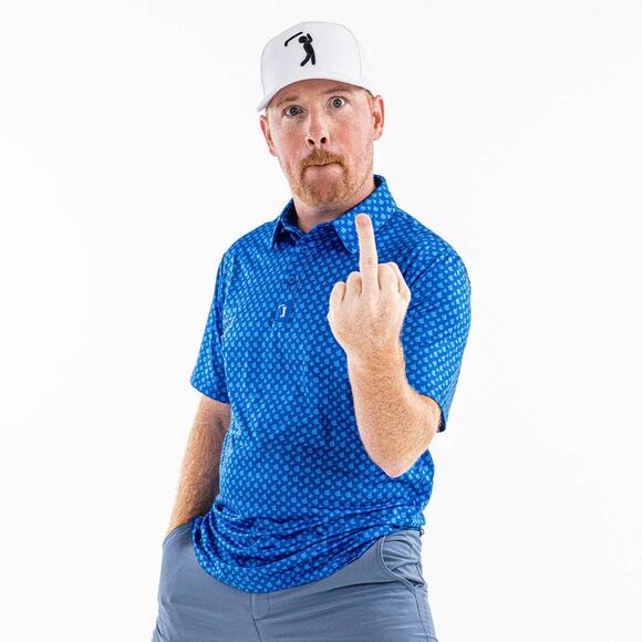 Bogey Bros Golf Co - Birdie Finger - Blue Jay - Polo - Picture 2 of 6